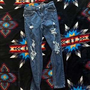 Wild Fable Distressed Blue Skinny Jeans